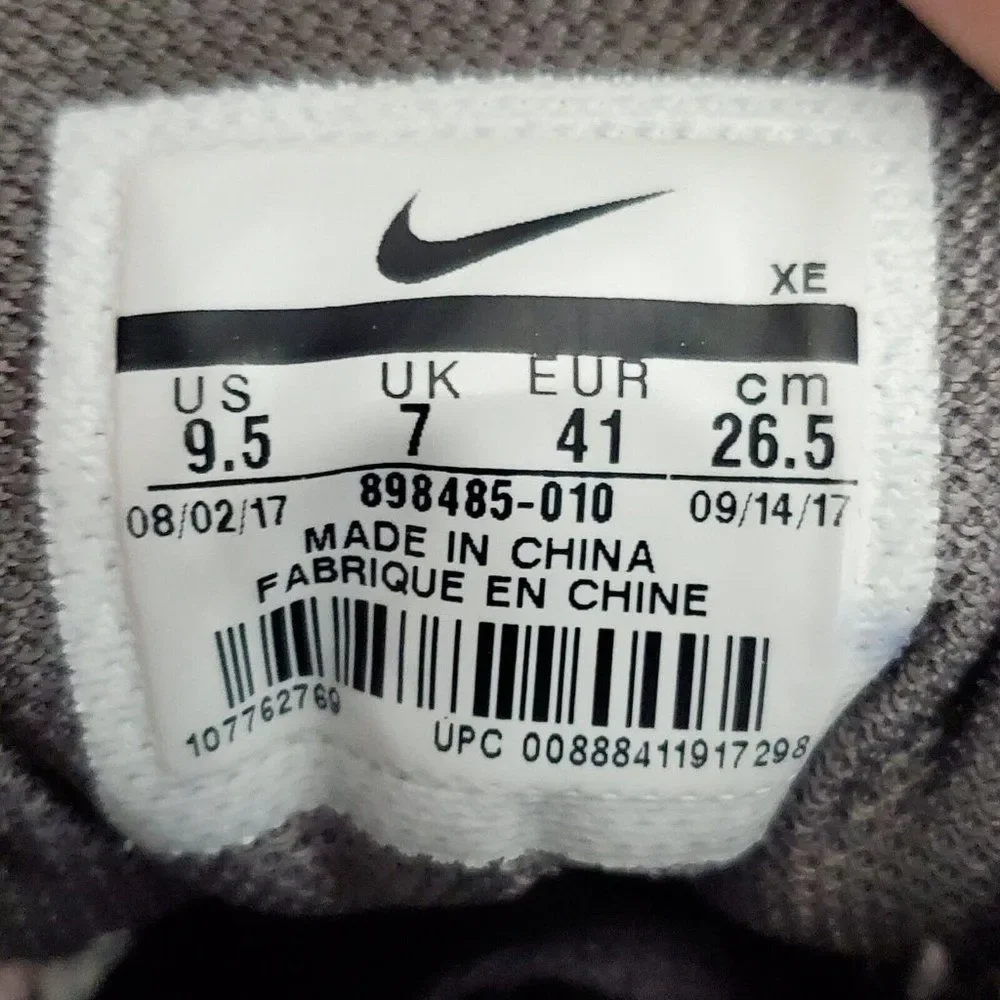 Nike Zoom Winflo 4 Athletic Sneakers Light/Dark Gray 898485-010 Women's Size 9.5